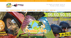 Desktop Screenshot of paintball-du-bassin.com